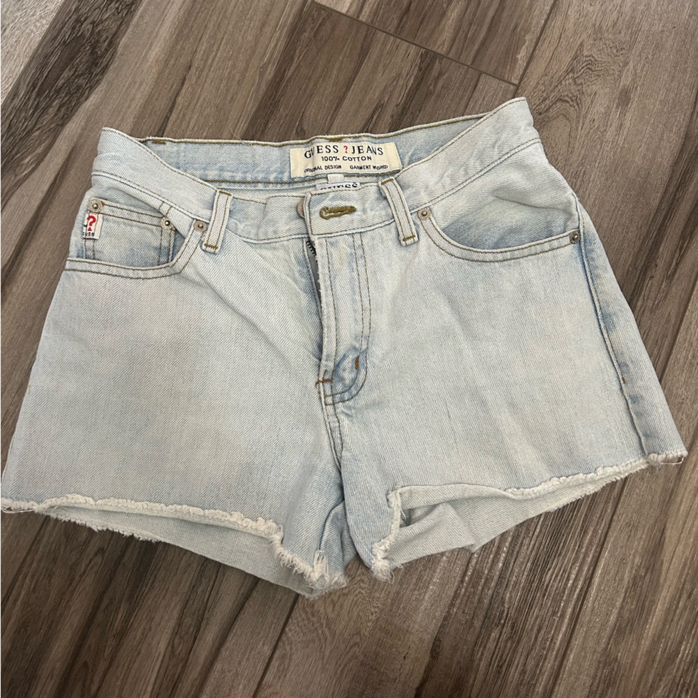 Guess Blue Jean Shorts Light Wash
